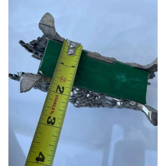 Vintage Godinger Silver Plated Footage Embossed Grape Vine Napkin Letter Holder - Picture 8 of 10